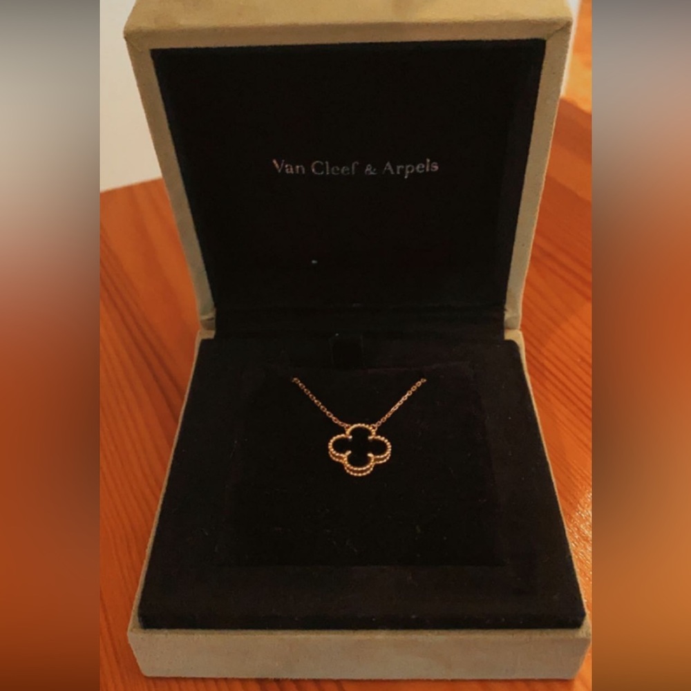 Black Authentic Vintage Alhambra pendant